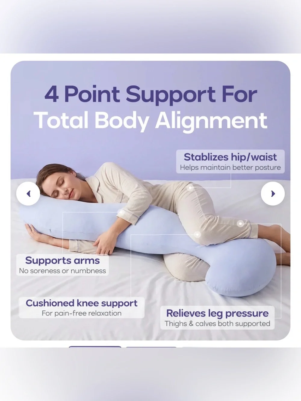 Mellow Sleep BodyAlign Plus+ Pillow Grey